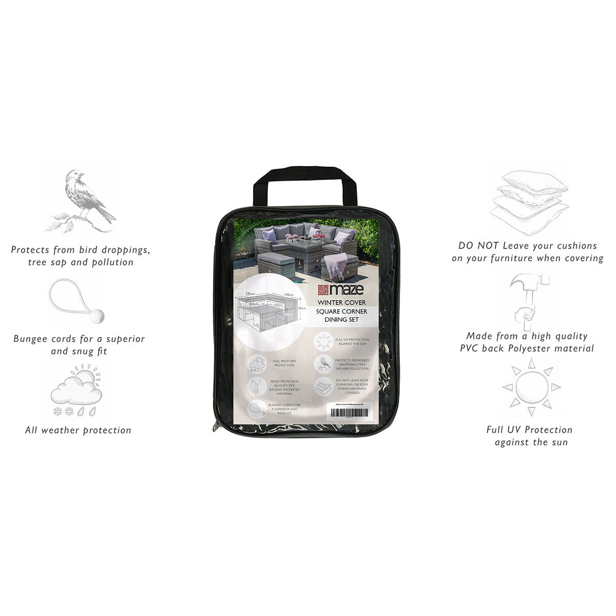 Maze Richmond Corner Set Outdoor Cover